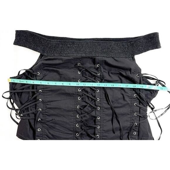 Forever 21+ Plus Black Corset Style Lace Up Top - Size 3X - Picture 9 of 9